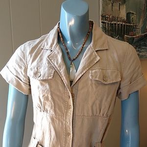 Musto Dresses - Musto Sample Khaki Safari Shirtdress Musto Dresses - Musto Sample Khaki Safari Shirtdress